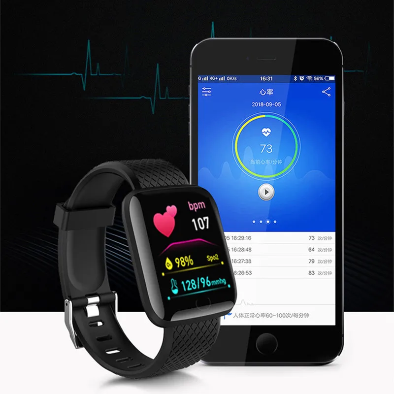 D13 Smart Watch Men Blood Pressure Waterproof Smartwatch Women Heart ...